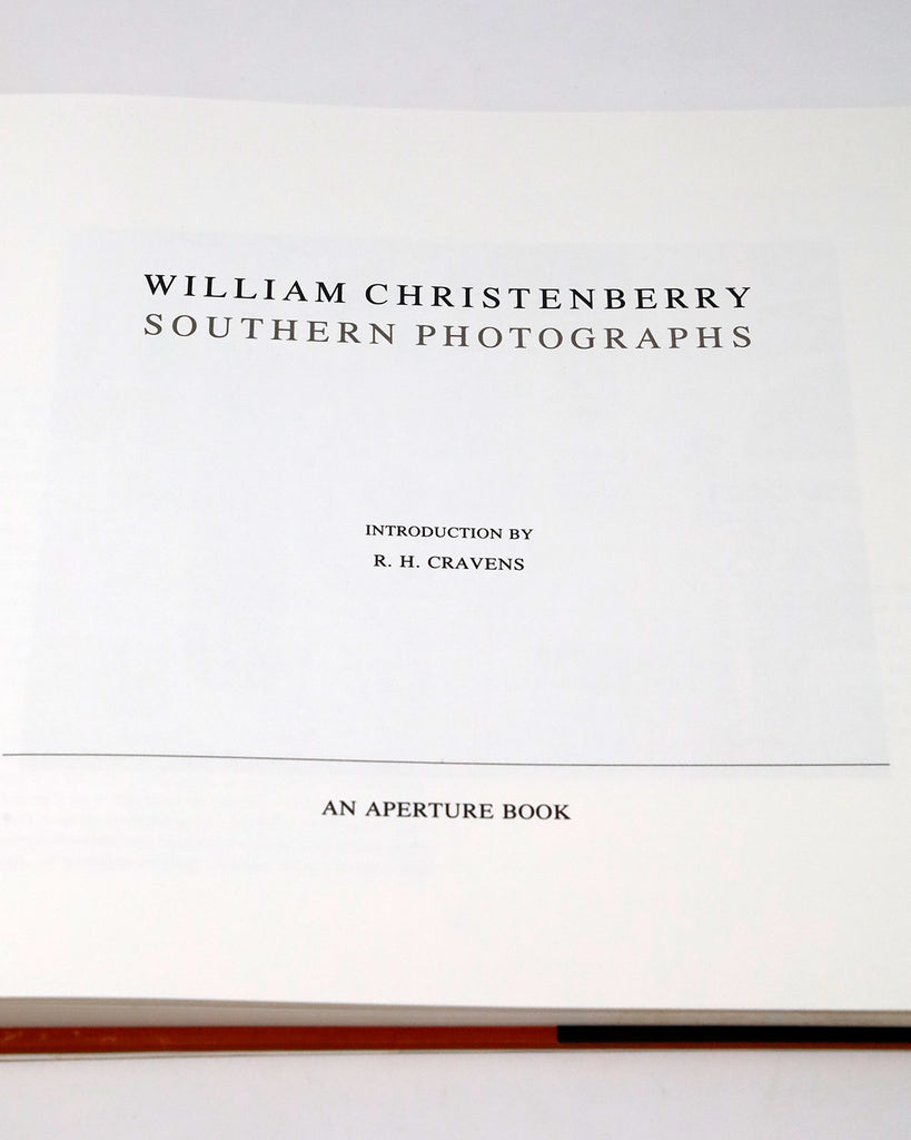 Southern Photographs by William Christenberry, Title Page.