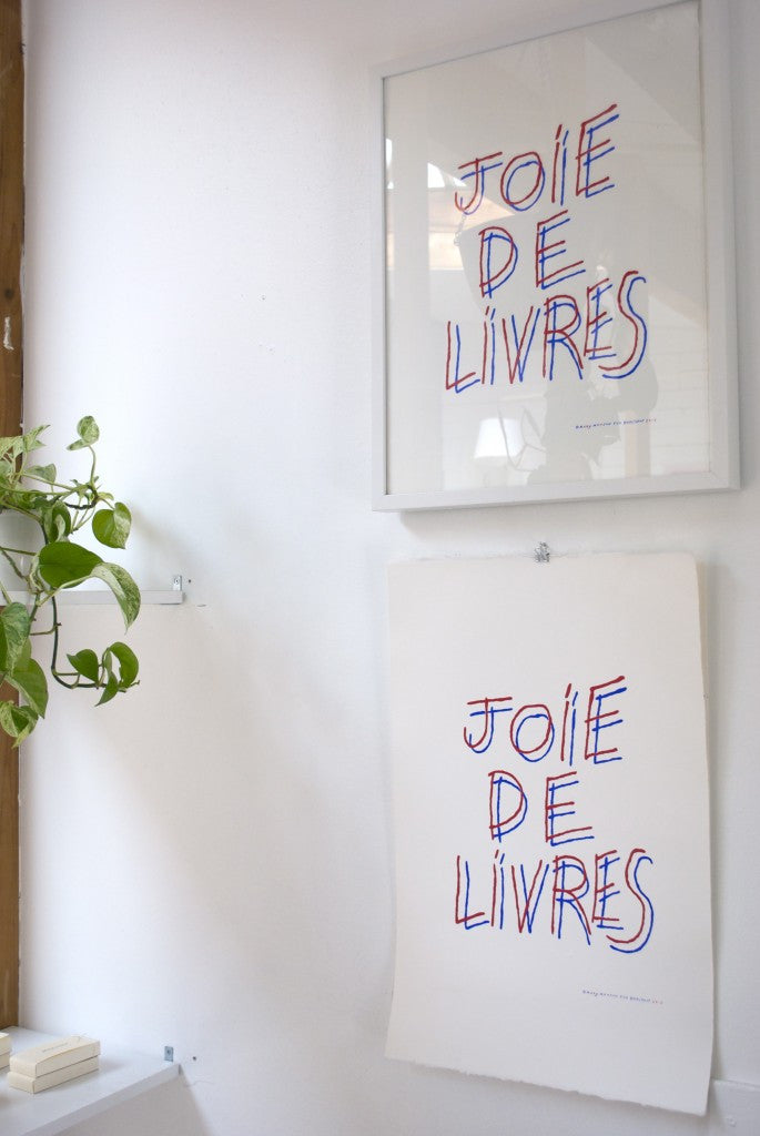 JOIE DE LIVRES PRINT by Mary Matson for Book/Shop