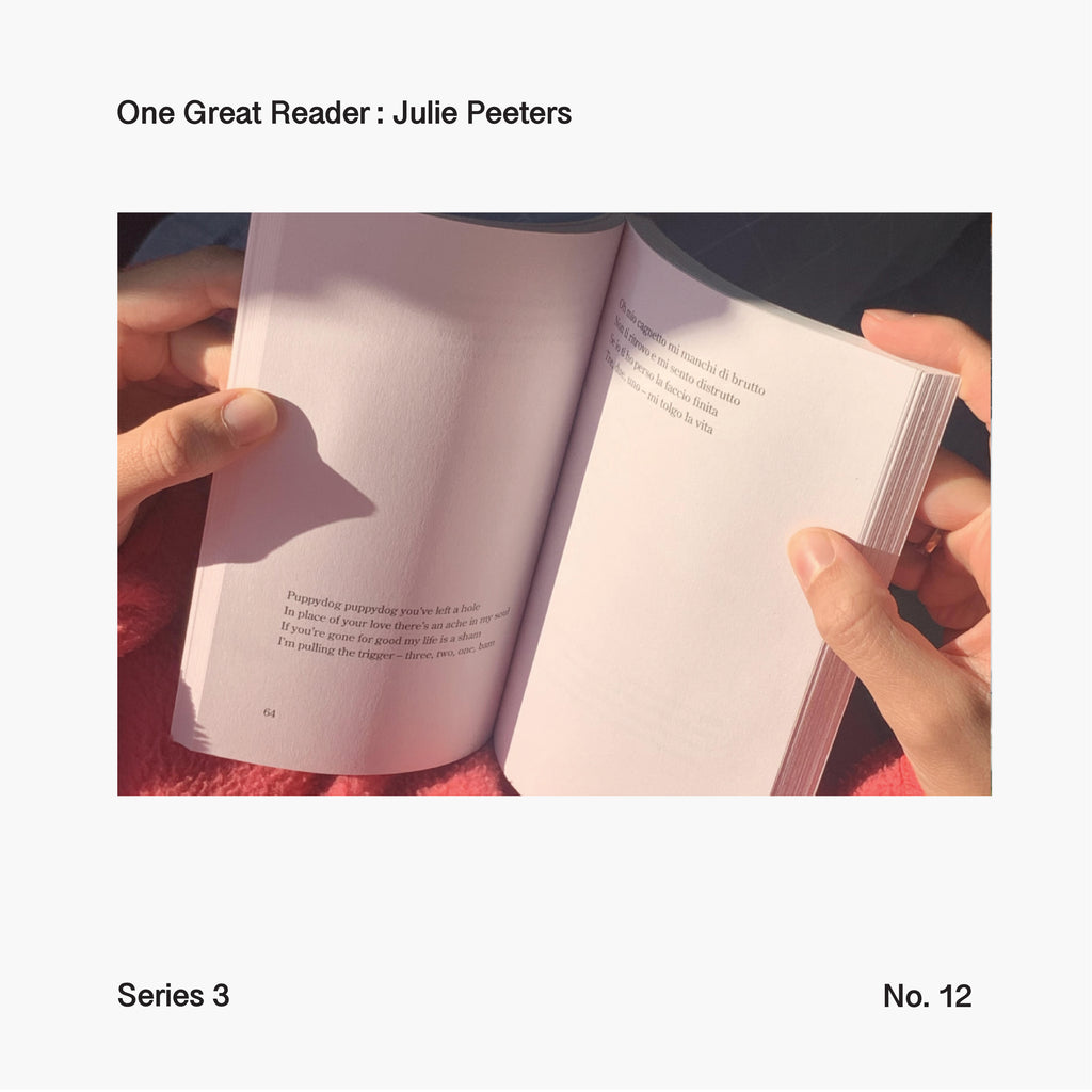 One Great Reader, Series 3, No. 12: Julie Peeters