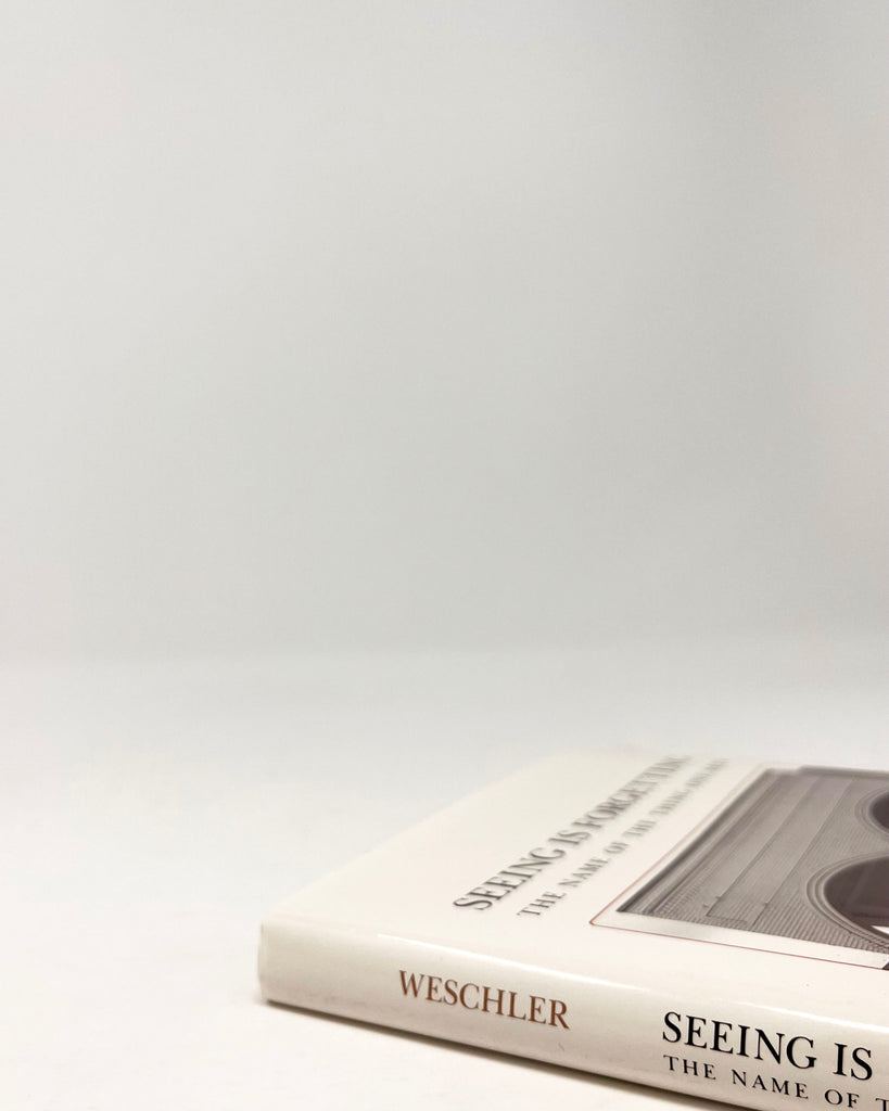 Seeing Is Forgetting The Name Of The Thing One Sees: A Life Of Contemporary Artist Robert Irwin by Lawrence Weschler