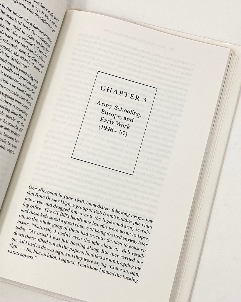 Seeing Is Forgetting The Name Of The Thing One Sees: A Life Of Contemporary Artist Robert Irwin by Lawrence Weschler