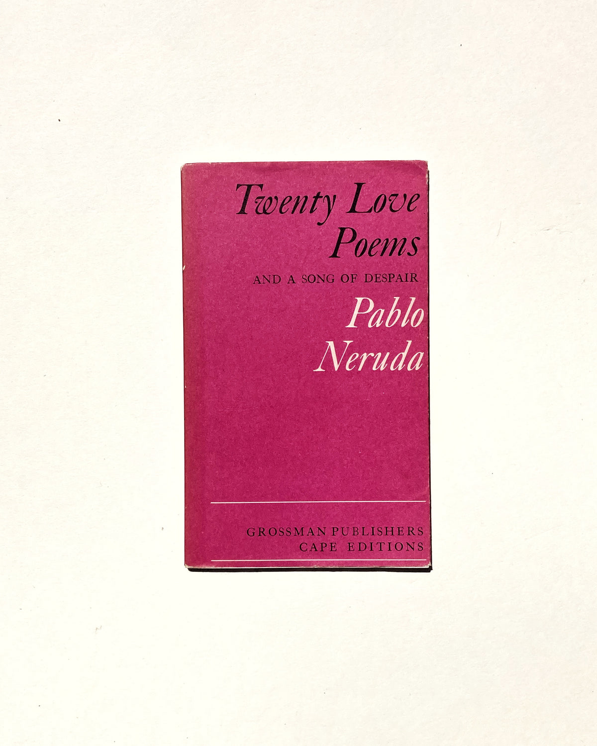 Twenty Love Poems and a Song of Despair by Pablo Neruda | BOOK/SHOP