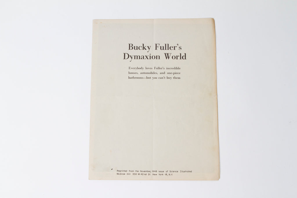 BUCKY FULLER'S DYMAXION WORLD BY ROBERT W. MARKS