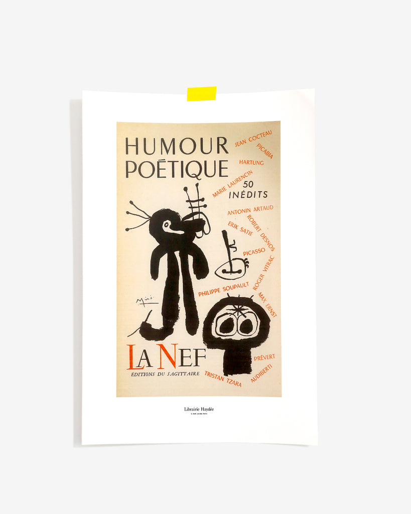 Librairie Haydée x Book/Shop: 'Humour Poétique' Print