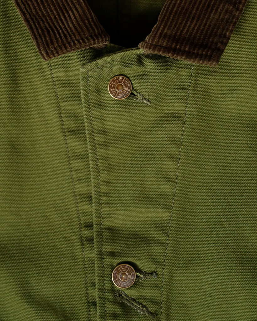 The Book Jacket Edition III in Olive, Button Collar