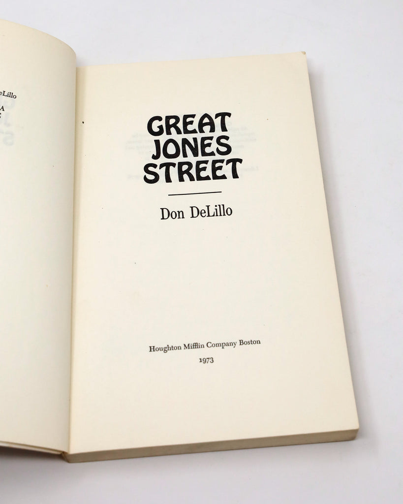 Great Jones Street by Don DeLillo - Uncorrected Proof