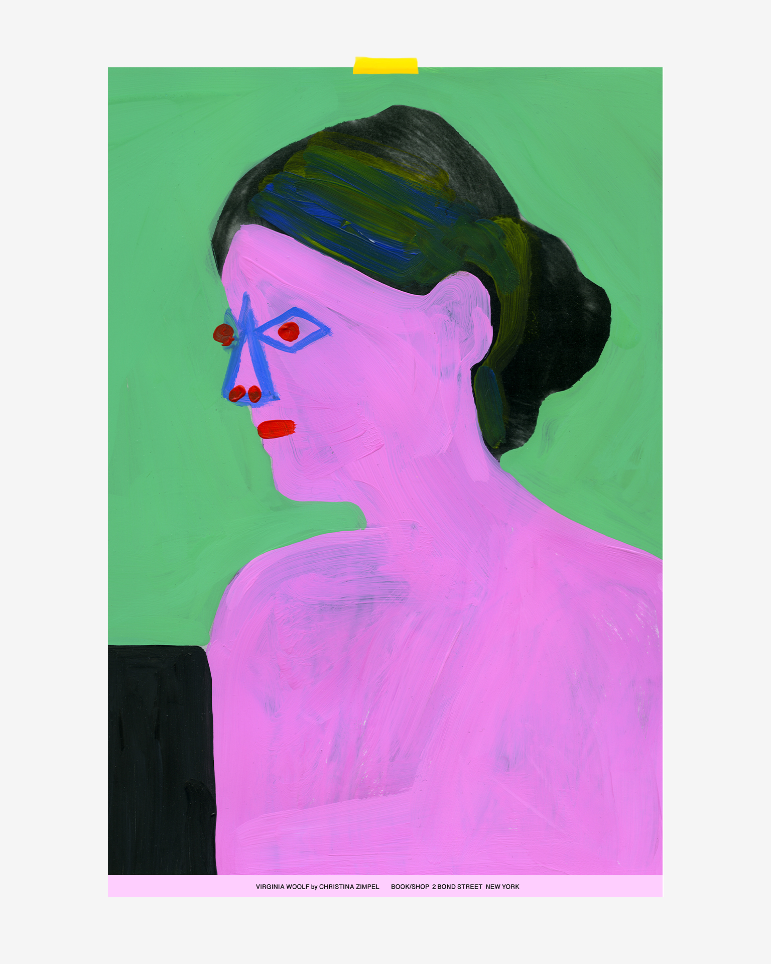 アート・デザイン・音楽 The  Book Of Posters Author Series Poster by Christina Zimpel: Virginia Woolf | BOOK/SHOP